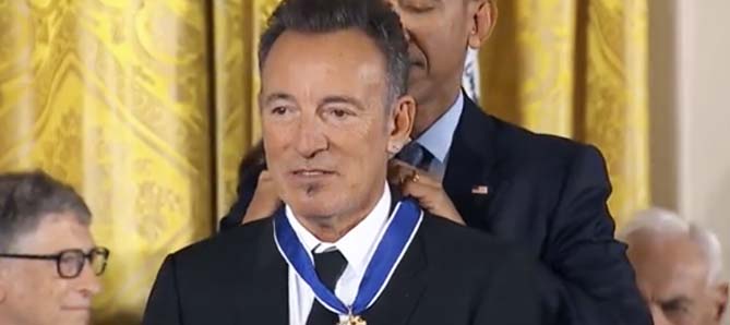 Bruce Springsteen y su Medalla de la Libertad
