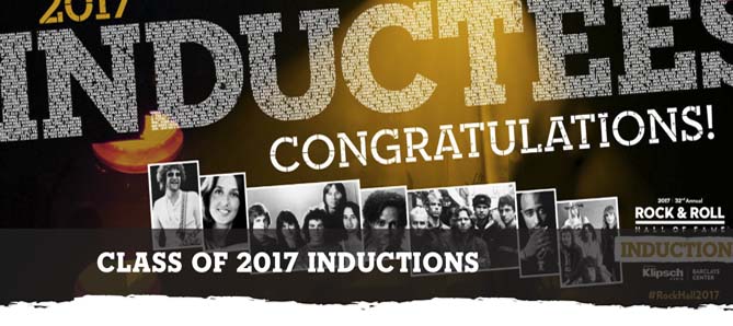 Inductees Rock & Roll Hall of Fame 2017