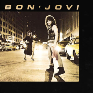 Portada del álbum debut estudio Bon Jovi de la banda estadounidense Bon Jovi del año 1984