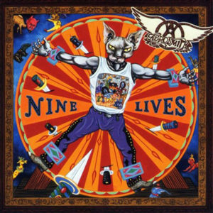 Portada de Nine Lives de Aerosmith (1997)