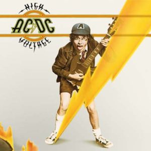 Portada de High Voltage de AC/DC (1976)