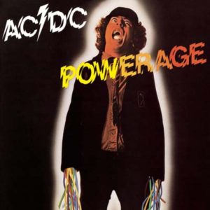 Portada de Powerage de AC/DC (1978)