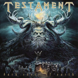Portada de Dark Roots of Earth de Testament (2012)