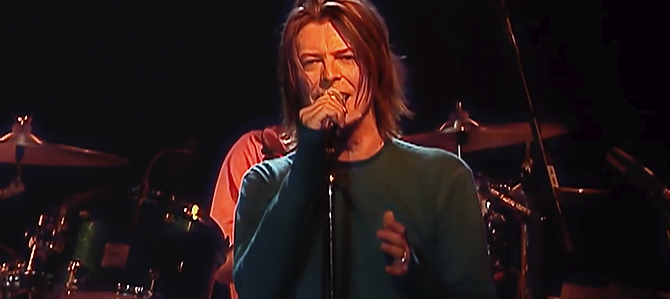 Tres conciertos de David Bowie en la última década del siglo XX