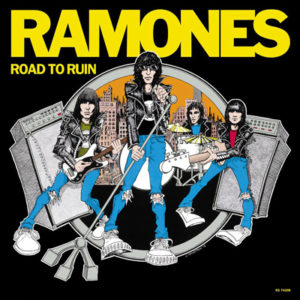 Portada del álbum de estudio Road to Ruin de la banda estadounidense de los Ramones del año 1978