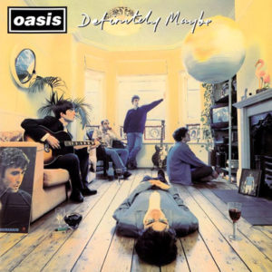 Portada del álbum de estudio Definitely Maybe de la banda inglesa Oasis del año 1994