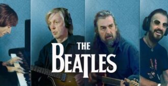 Imagen del video musical de la canción Now and Then de la banda inglesa The Beatles del año 2023