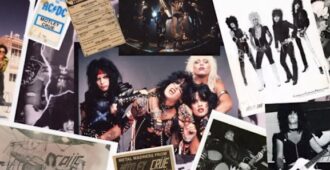 Imágenes de la banda estadounidense Mötley Crüe de su museo virtual Crueseum inaugurado en el año 2024
