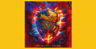 Portada del álbum de estudio Invincible Shield de la banda inglesa Judas Priest del año 2024