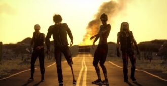 Imagen del video musical del sencillo Dogs of War de la banda estadounidense Mötley Crüe del año 2024