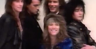 Imagen de la mini serie documental Thank You, Goodnight: The Bon Jovi Story de la banda estadounidense Bon Jovi del año 2024