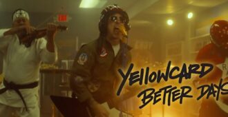 Imagen del video musical de la canción Better Days de la banda estadounidense Yellowcard del año 2025
