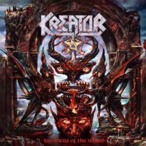 Portada del álbum de estudio Krushers of the World de la banda alemana Kreator del año 2026