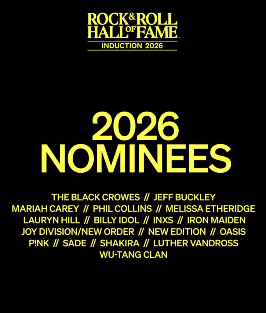 Lista de nominados Rock and Roll Hall of Fame 2026