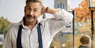 Imagen promocional de la serie Rooster de HBO del año 2026 con el actor estadounidense Steve Carell