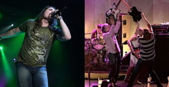 Las bandas estadounidenses Dream Theater y Sonic Youth tocando en vivo